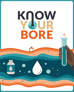 A picture illustration of bore water testing